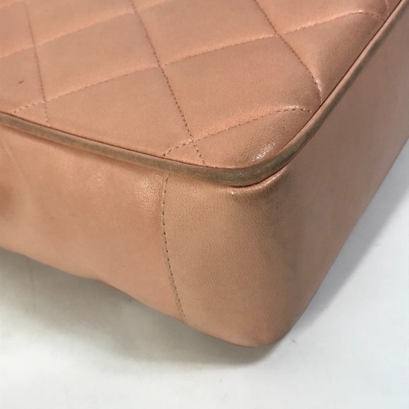 CHANEL CC Coco Mark Matelasse Quilted Chain Tote Bag Shoulder Lambskin Women's - Picture 6 of 10